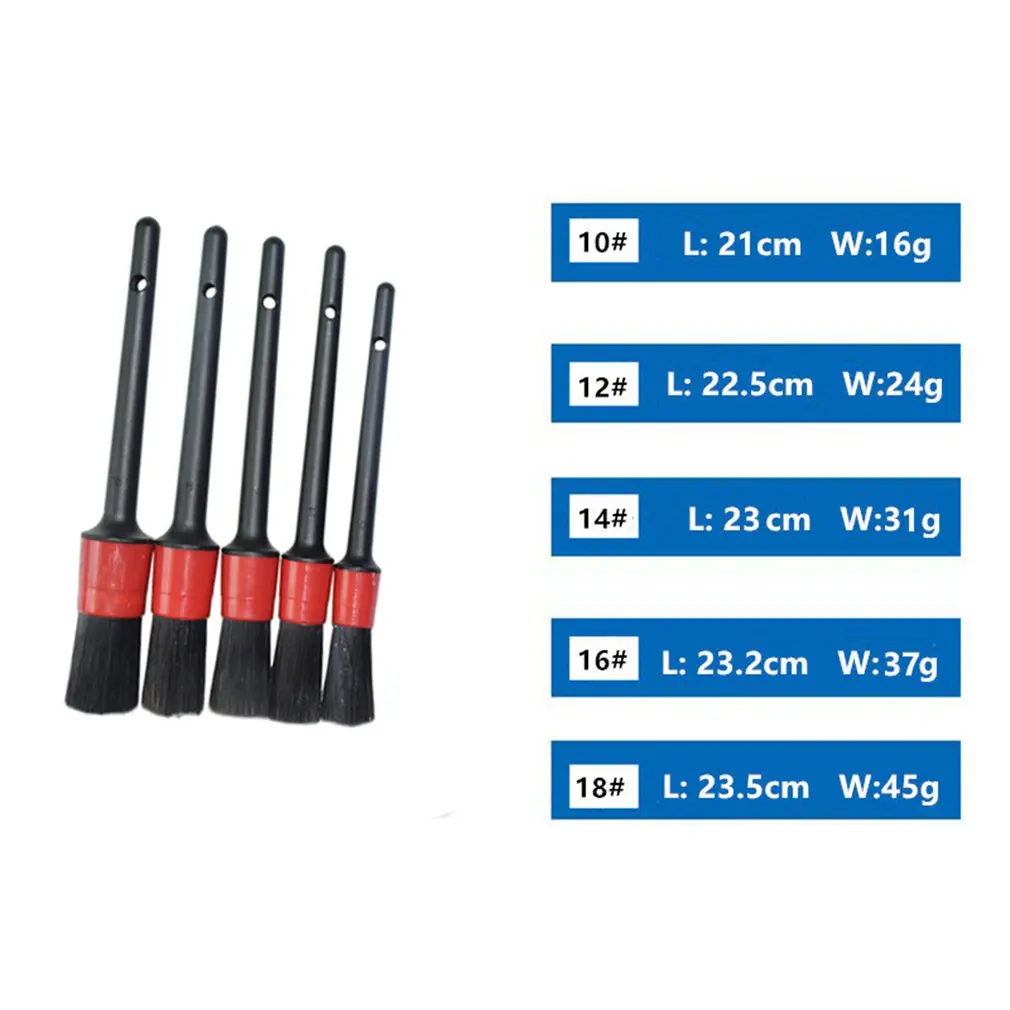 5PCS Multi-Functional Car Detailing Brushes Car Wash Slit Brush Clean Seat Detail Brush Natural Boar Hair Brushes
5PCS Multi-Functional Car Detailing Brushes Car Wash Slit Brush Clean Seat Detail Brush Natural Boar Hair Brushes