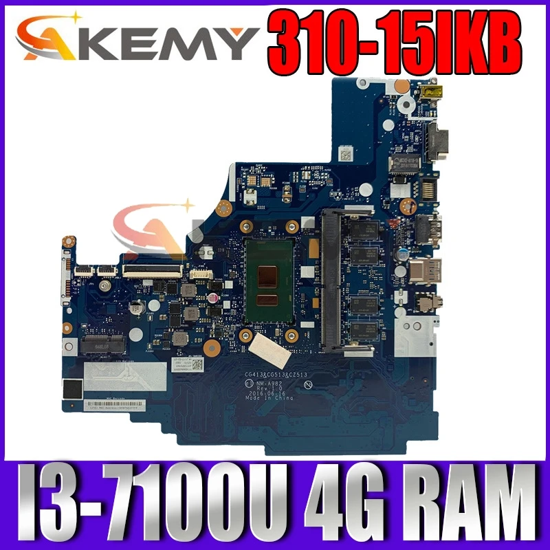 Применимо к 310-15IKB Тетрадь материнская плата I3-7100U DDR(4G) номер NM-A982 FRU 5B20M29225 5B20M29216
Применимо к 310-15IKB Тетрадь материнская плата I3-7100U DDR(4G) номер NM-A982 FRU 5B20M29225 5B20M29216