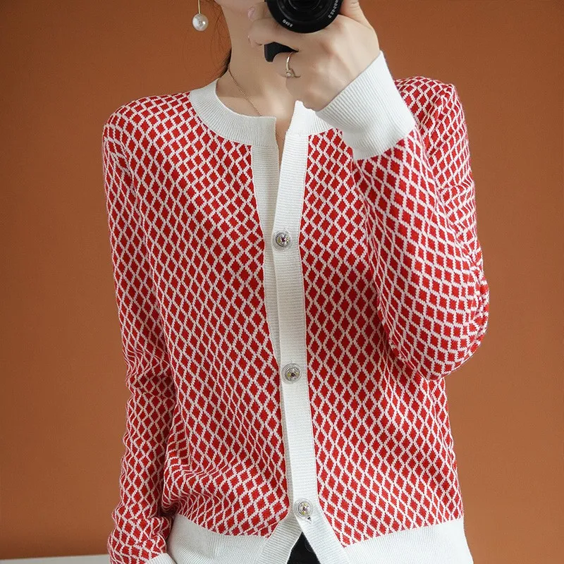 Woman Sweaters Women Fall 2020 Clothing Cardigan Winter Oversized Autumn Knitted Y2k 100% Cashmere O-Neck Designer Argyle
Woman Sweaters Women Fall 2020 Clothing Cardigan Winter Oversized Autumn Knitted Y2k 100% Cashmere O-Neck Designer Argyle