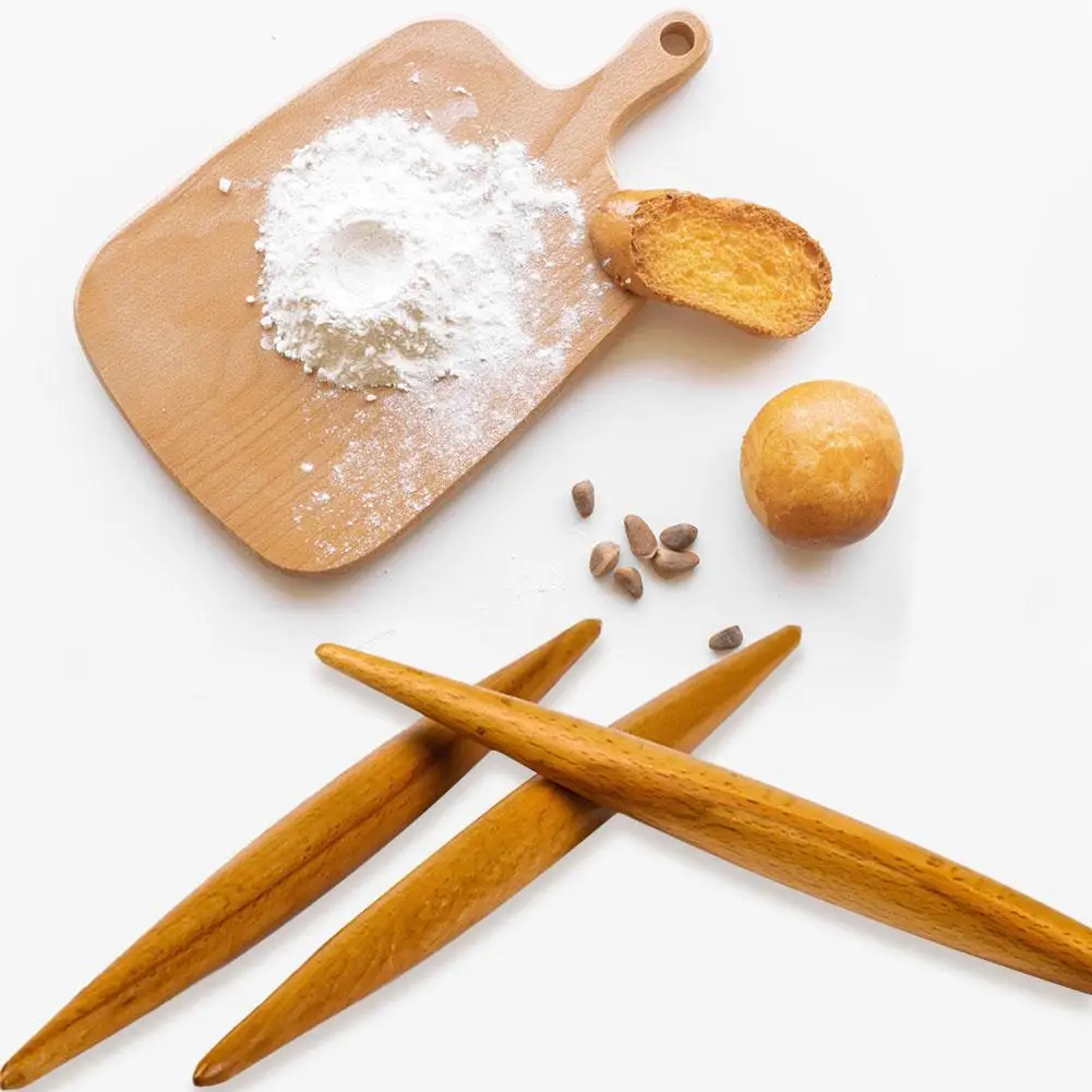 Rolling Pin Beech Wooden Non-sticky Kitchen Baking Tool Accessories for Home Noodle Dumpling Dough Cake Shop
Rolling Pin Beech Wooden Non-sticky Kitchen Baking Tool Accessories for Home Noodle Dumpling Dough Cake Shop