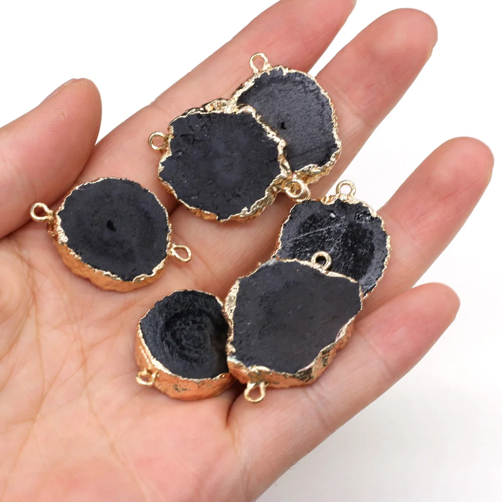 Natural Stone Onyx Pendant Irregular Agates Double Hole Connector Charms for Jewelry Making DIY Necklace Bracelet Accessory 1Pcs
Natural Stone Onyx Pendant Irregular Agates Double Hole Connector Charms for Jewelry Making DIY Necklace Bracelet Accessory 1Pcs