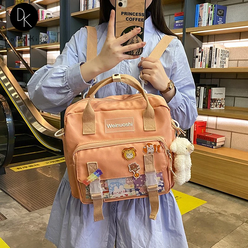 Рюкзак женский, вместительный, на плечо, с прозрачным карманом
Рюкзак женский, вместительный, на плечо, с прозрачным карманом