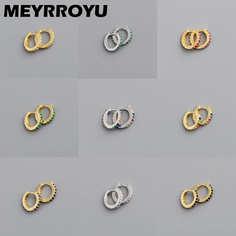 MEYRROYU Sterling Silver Hot Sale Exquisite Sparkling Round Crystal Light Luxury Stud Earrings Simple 925 Jewelry For Women New
MEYRROYU Sterling Silver Hot Sale Exquisite Sparkling Round Crystal Light Luxury Stud Earrings Simple 925 Jewelry For Women New