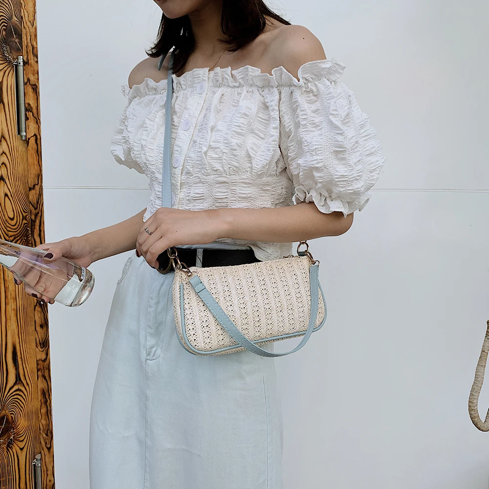 Straw Underarm Shoulder Bags For Women 2021 Elegant Lady Woven Beach Crossbody Bag Fashion Casual Knit Summer Travel Totes
Straw Underarm Shoulder Bags For Women 2021 Elegant Lady Woven Beach Crossbody Bag Fashion Casual Knit Summer Travel Totes