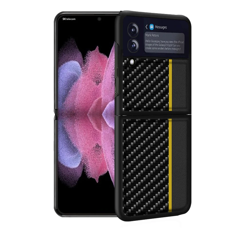 Luxury Carbon Fiber Texture Leather Cases For Samsung Galaxy Z Flip 3 5G Non-Slip Ultra Slim Protective Shell Cover
Luxury Carbon Fiber Texture Leather Cases For Samsung Galaxy Z Flip 3 5G Non-Slip Ultra Slim Protective Shell Cover
