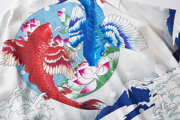 Kimono For Men Cross-border foreign trade list Chinese wind double carp Wave road robe couple wear loose thin sunscreen shirt
Kimono For Men Cross-border foreign trade list Chinese wind double carp Wave road robe couple wear loose thin sunscreen shirt