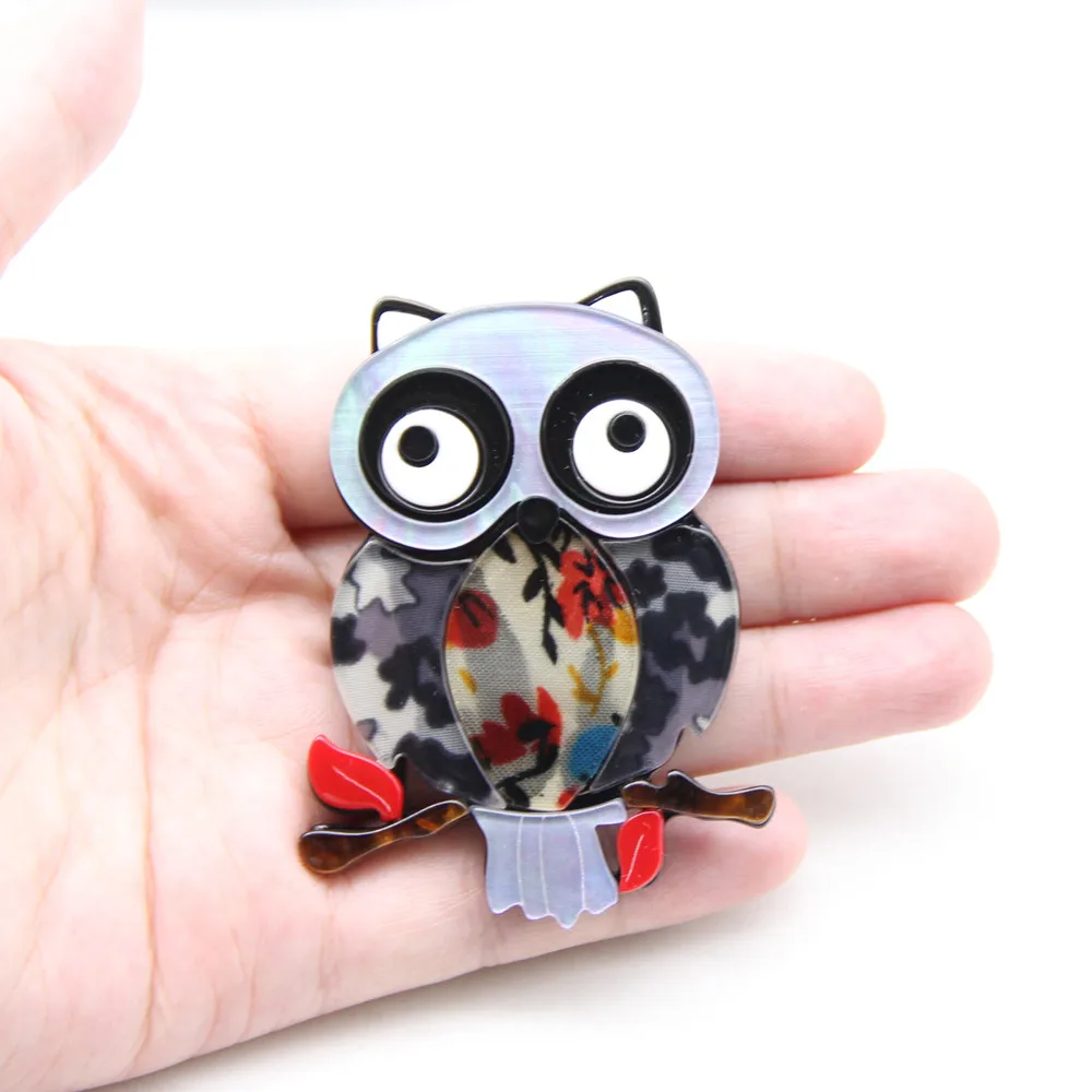 New Lovely Acrylic Owl Brooches for Women Fashion Animal Brooch Pins Party Jewelry Gifts Badge Sweater Scarf Brooch High Quality
New Lovely Acrylic Owl Brooches for Women Fashion Animal Brooch Pins Party Jewelry Gifts Badge Sweater Scarf Brooch High Quality