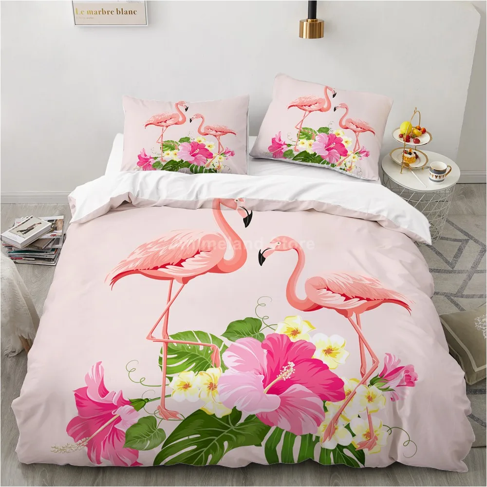 Pink Flamigo 3d Bedding Set Tropical Bed Linen Quilt Duvet Cover Sets Home Textile Decor Twin Single Queen King Size Fashion
Pink Flamigo 3d Bedding Set Tropical Bed Linen Quilt Duvet Cover Sets Home Textile Decor Twin Single Queen King Size Fashion