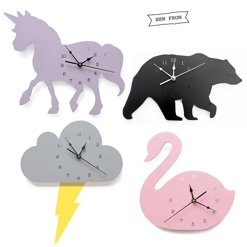 Adorable Pink Swan Bear Cloud Animal Mute Clock Wall Hanger Room Decor Children Cute Time Cognition Props Wooden Delicate Gift
Adorable Pink Swan Bear Cloud Animal Mute Clock Wall Hanger Room Decor Children Cute Time Cognition Props Wooden Delicate Gift