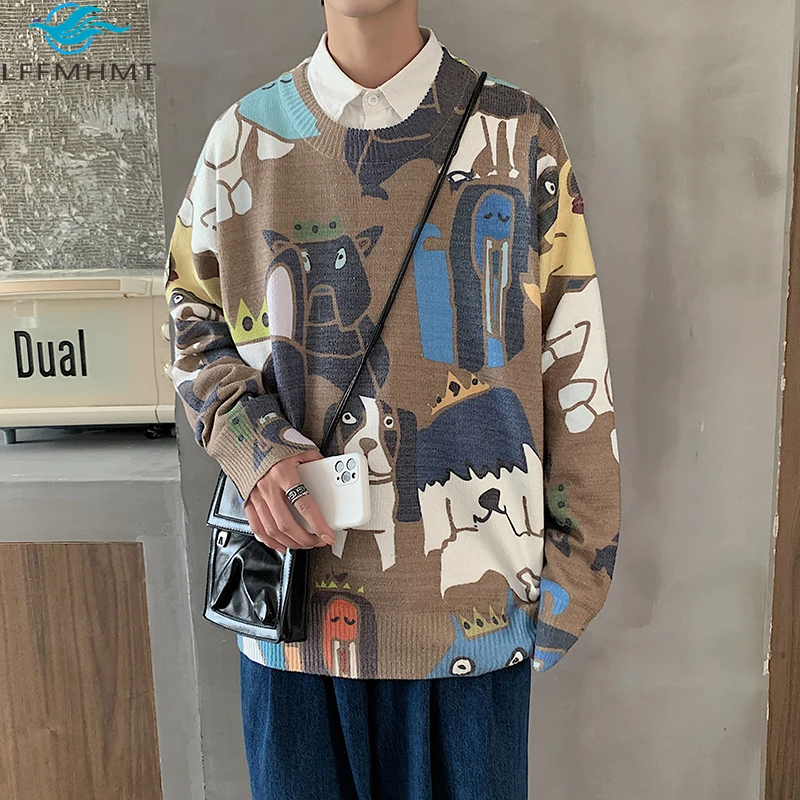Men Fashion Trends Korean Japanese Loose Plus Size Pullover Lounge Style All-Match Vintage Personality Ins Knitted Sweater
Men Fashion Trends Korean Japanese Loose Plus Size Pullover Lounge Style All-Match Vintage Personality Ins Knitted Sweater