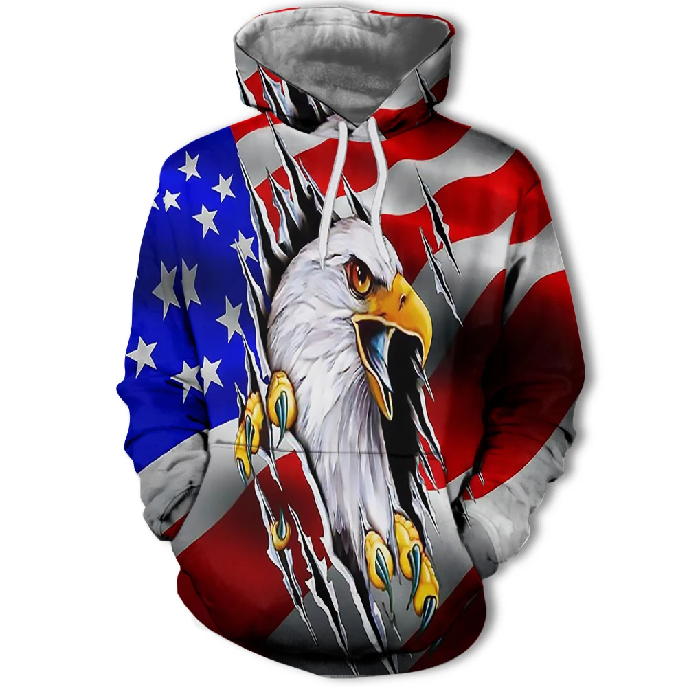 Autumn and winter fashion new men's hoodie Dapeng winged eagle 3D printing casual trendy warm sweater
Autumn and winter fashion new men's hoodie Dapeng winged eagle 3D printing casual trendy warm sweater
