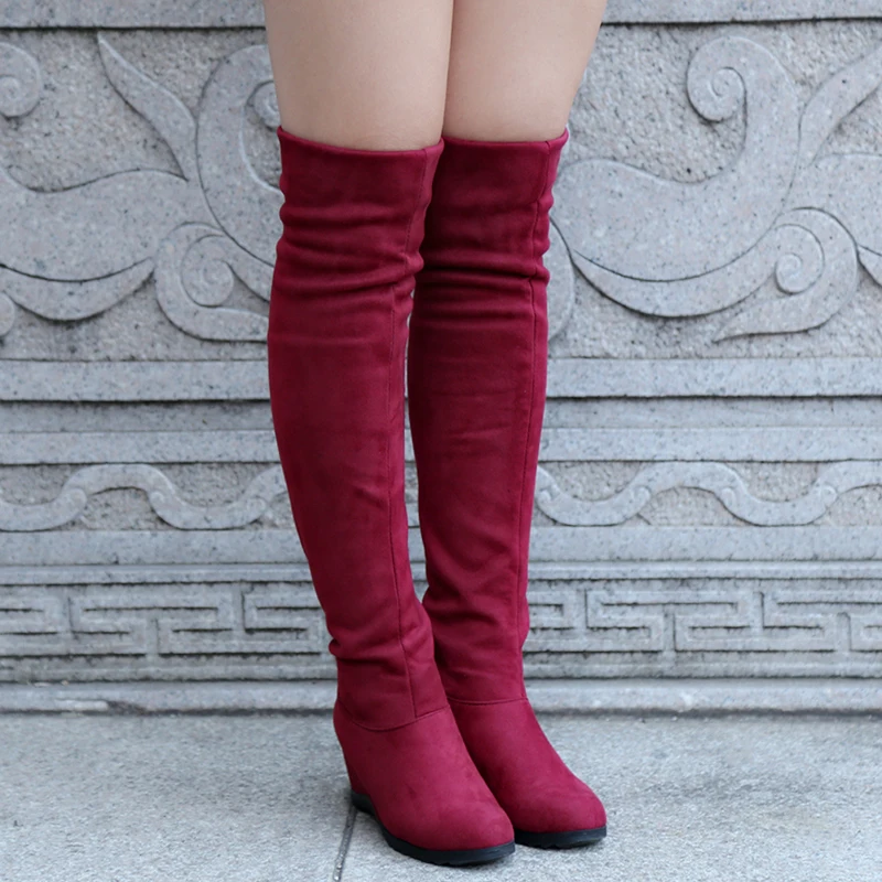 2020 Winter Over The Knee Boots Women Stretch Fabric Thigh High Wedges Round Toe Platform Sexy Woman Shoes Long Bota Feminina
2020 Winter Over The Knee Boots Women Stretch Fabric Thigh High Wedges Round Toe Platform Sexy Woman Shoes Long Bota Feminina