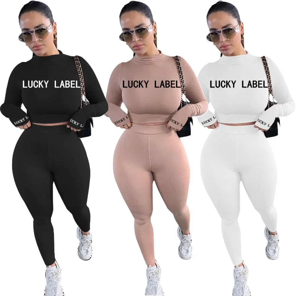 Women Autumn New Fashion Casual Solid Two Piece Sets Outfits Long Sleeve O-neck Letter Printed Tops High Waist Elastic Pants
Women Autumn New Fashion Casual Solid Two Piece Sets Outfits Long Sleeve O-neck Letter Printed Tops High Waist Elastic Pants
