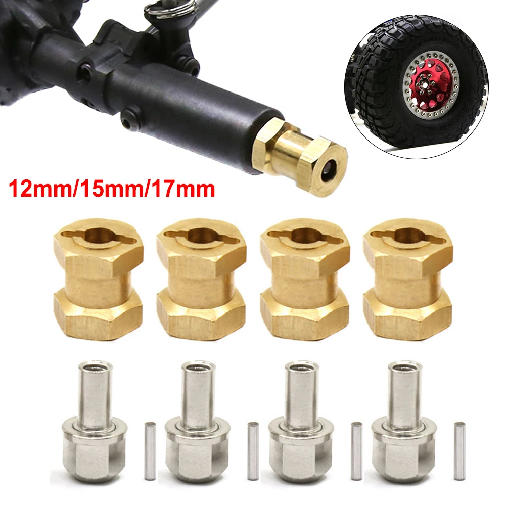 4PCS Heavier Brass 12MM Wheel Hex 12/15/17MM Extended Adapter for 1/10 RC Crawler Car Axial SCX10 90046 D90 D110 
4PCS Heavier Brass 12MM Wheel Hex 12/15/17MM Extended Adapter for 1/10 RC Crawler Car Axial SCX10 90046 D90 D110