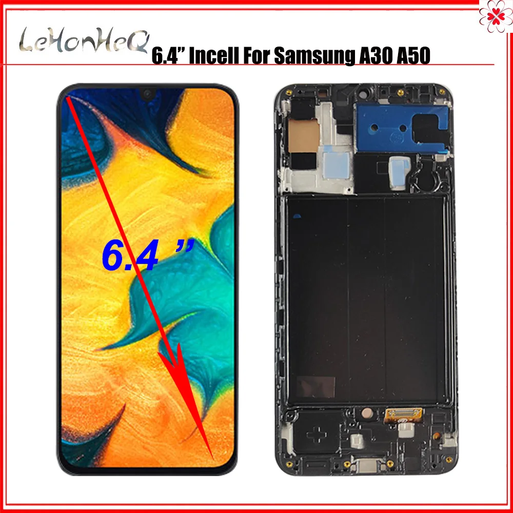 Incell 6.4" Frame LCD For Samsung Galaxy A30 A305 LCD Display Touch Screen Digitizer Assembly For Samsung A50 A505 A505F Display
Incell 6.4" Frame LCD For Samsung Galaxy A30 A305 LCD Display Touch Screen Digitizer Assembly For Samsung A50 A505 A505F Display