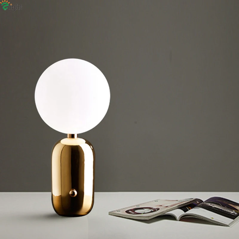 Modern Glass Ball Led Table Lamp Lustre Gold Metal Bedroom Led Table Lights Living Room Led Table Light Desk Lamp Fixtures
Modern Glass Ball Led Table Lamp Lustre Gold Metal Bedroom Led Table Lights Living Room Led Table Light Desk Lamp Fixtures