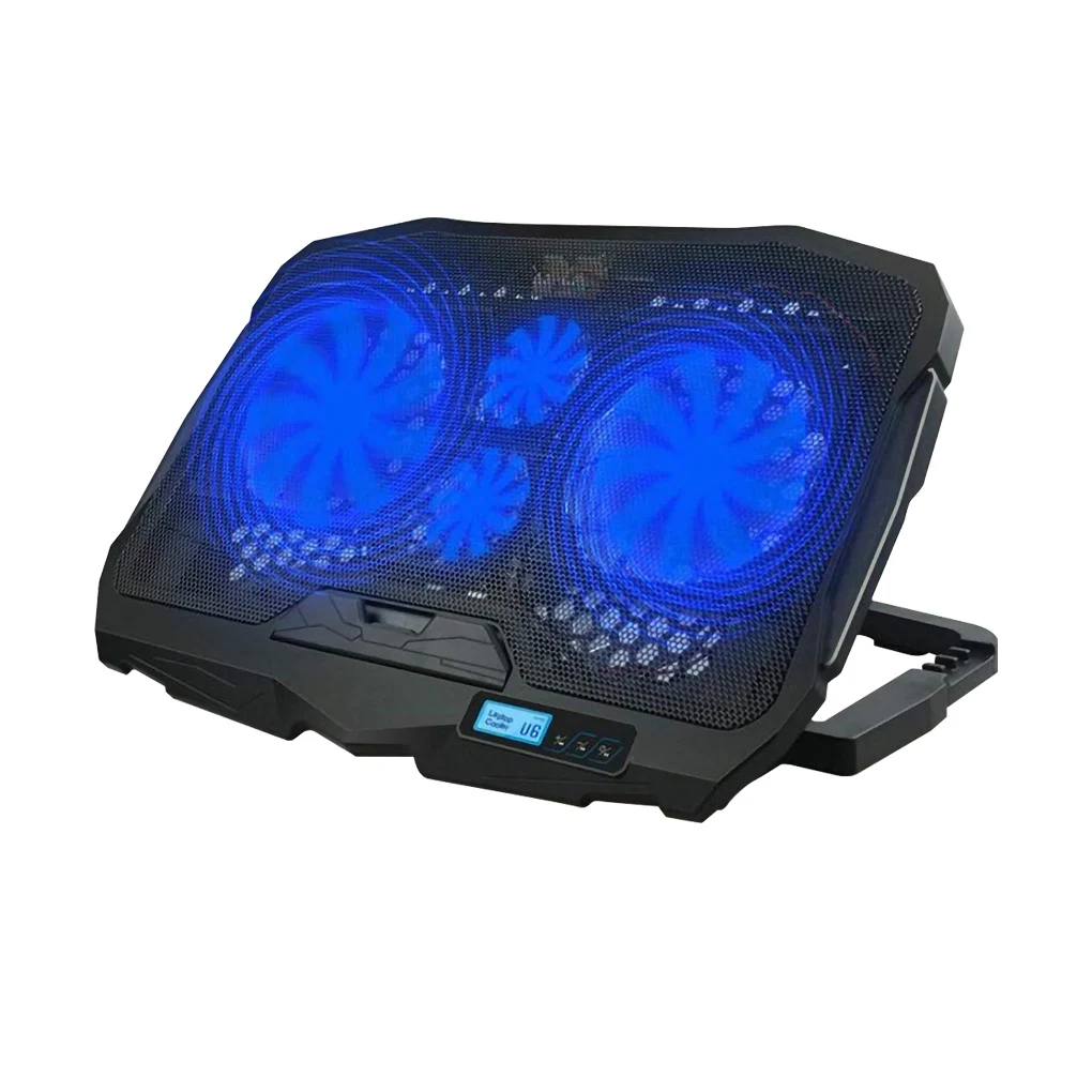 Gaming Laptop Cooler Notebook Cooling Pad 2/4/6 Silent Blue LED Fans Powerful Air Flow Portable Adjustable Laptop Stand
Gaming Laptop Cooler Notebook Cooling Pad 2/4/6 Silent Blue LED Fans Powerful Air Flow Portable Adjustable Laptop Stand