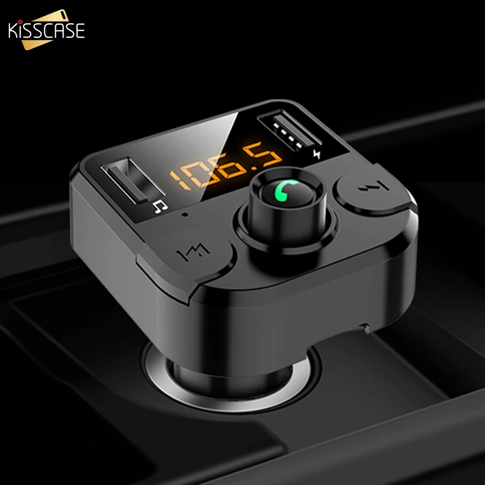 KISSCASE Оригинальный Автомобильный MP3 плеер Handsfree беспроводной Bluetooth комплект fm