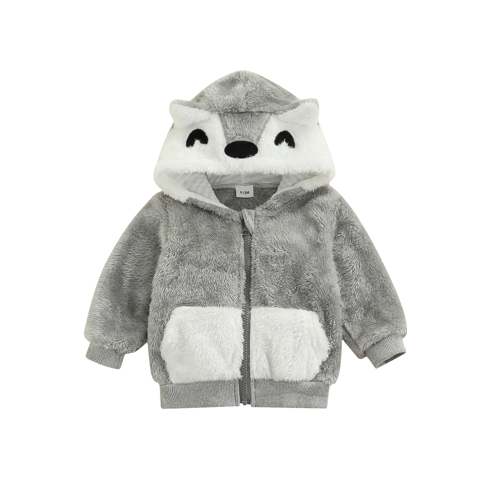 Children’s Long Sleeve Plush Outwear Zipper Cardigan Cartoon 3D Animal Ear Hooded Winter Coat
Children’s Long Sleeve Plush Outwear Zipper Cardigan Cartoon 3D Animal Ear Hooded Winter Coat