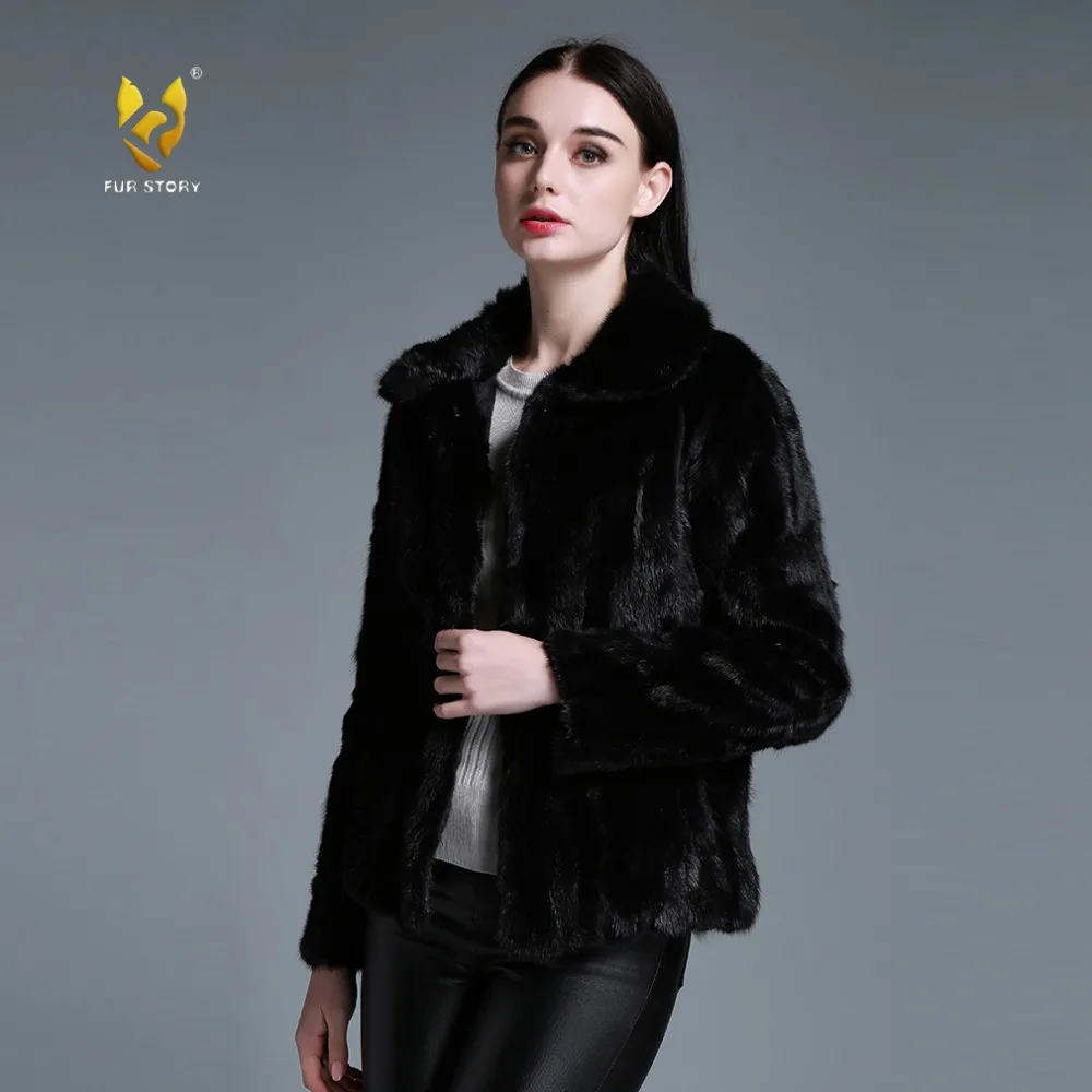

Women's Coats Genuine Mink Fur Coat Women Jacket Female Winter jacket Womens Spring Jackets Fur Story FS15136