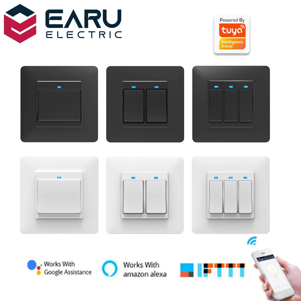 1 2 3 GANG AC100-240V 10A WiFi Smart Timer Light Wall Switch Push Button Switch Smart Life Tuya Remote Control Alexa Google Home 
1 2 3 GANG AC100-240V 10A WiFi Smart Timer Light Wall Switch Push Button Switch Smart Life Tuya Remote Control Alexa Google Home