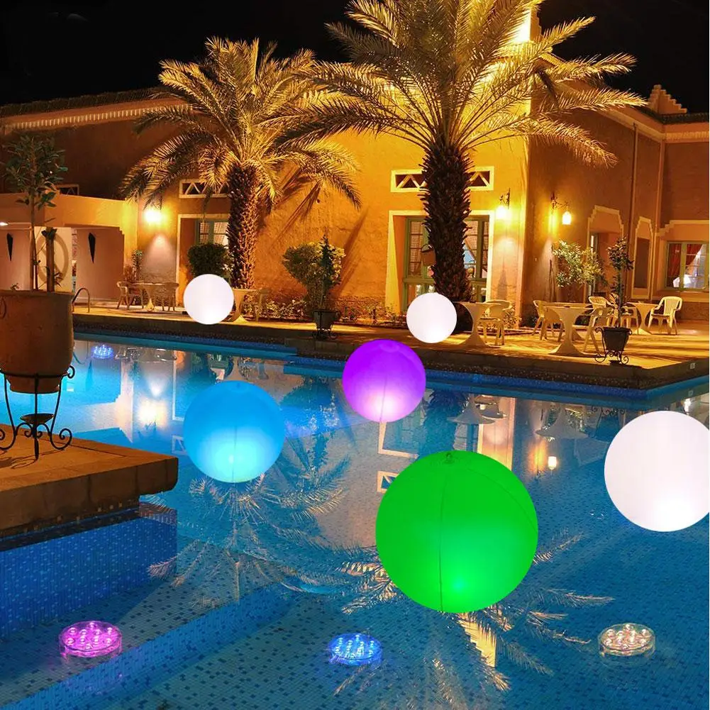 Outdoor swimming pool solar inflatable ball remote control 7 color flashing beach ball romantic wedding decoration golden transp
Outdoor swimming pool solar inflatable ball remote control 7 color flashing beach ball romantic wedding decoration golden transp