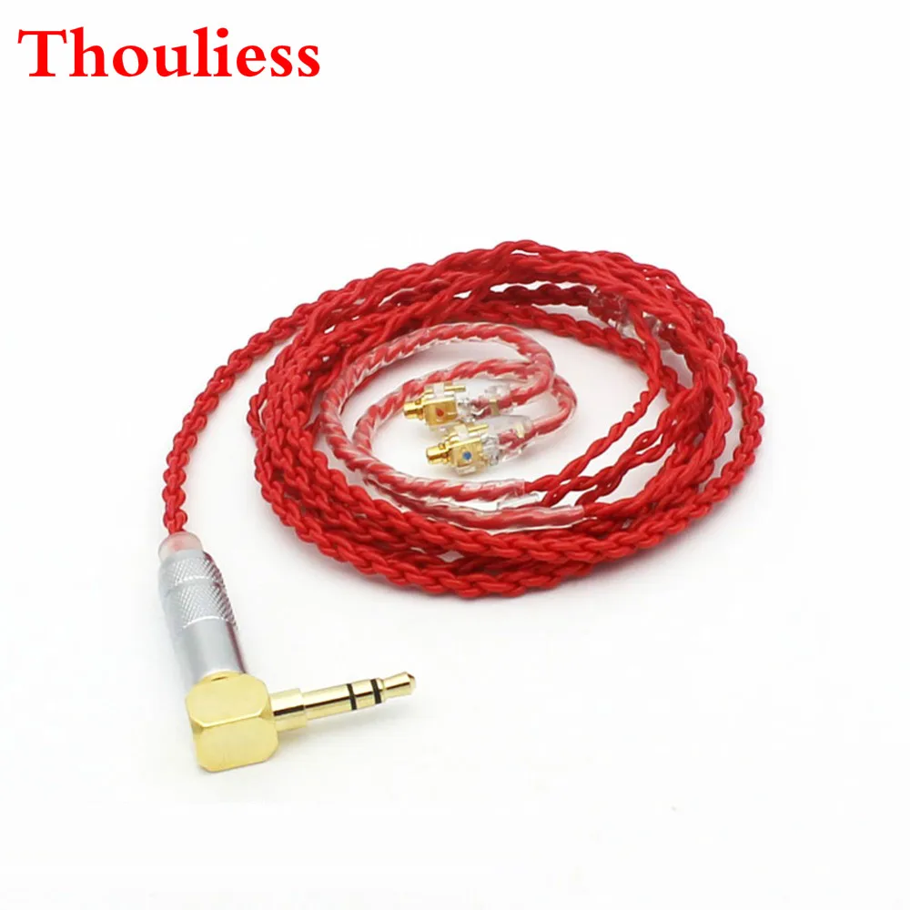 Thouliess Red Custom Made 4 Core MMCX Cable Earphone Upgrade Cable for Shure SE846 SE535 SE315 SE215 UE900
Thouliess Red Custom Made 4 Core MMCX Cable Earphone Upgrade Cable for Shure SE846 SE535 SE315 SE215 UE900