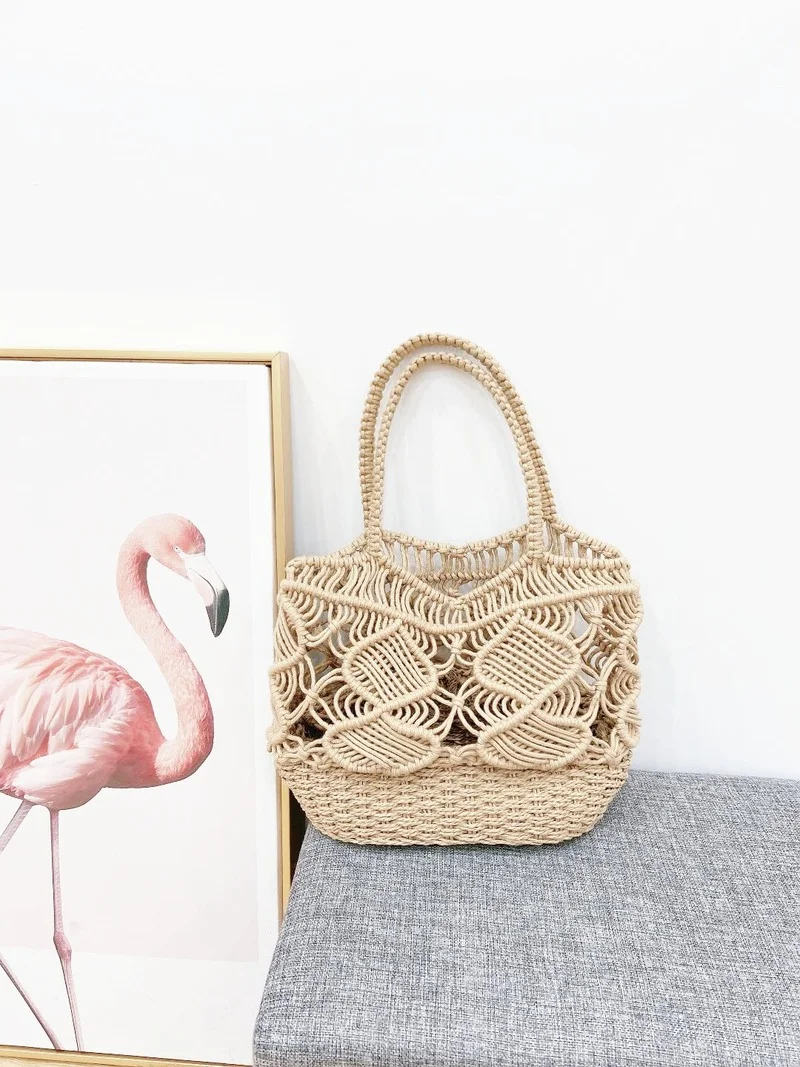 2021 female net red cotton thread handbag paper rope bag female bag fashion simple beach bag shoulder bag 
2021 female net red cotton thread handbag paper rope bag female bag fashion simple beach bag shoulder bag