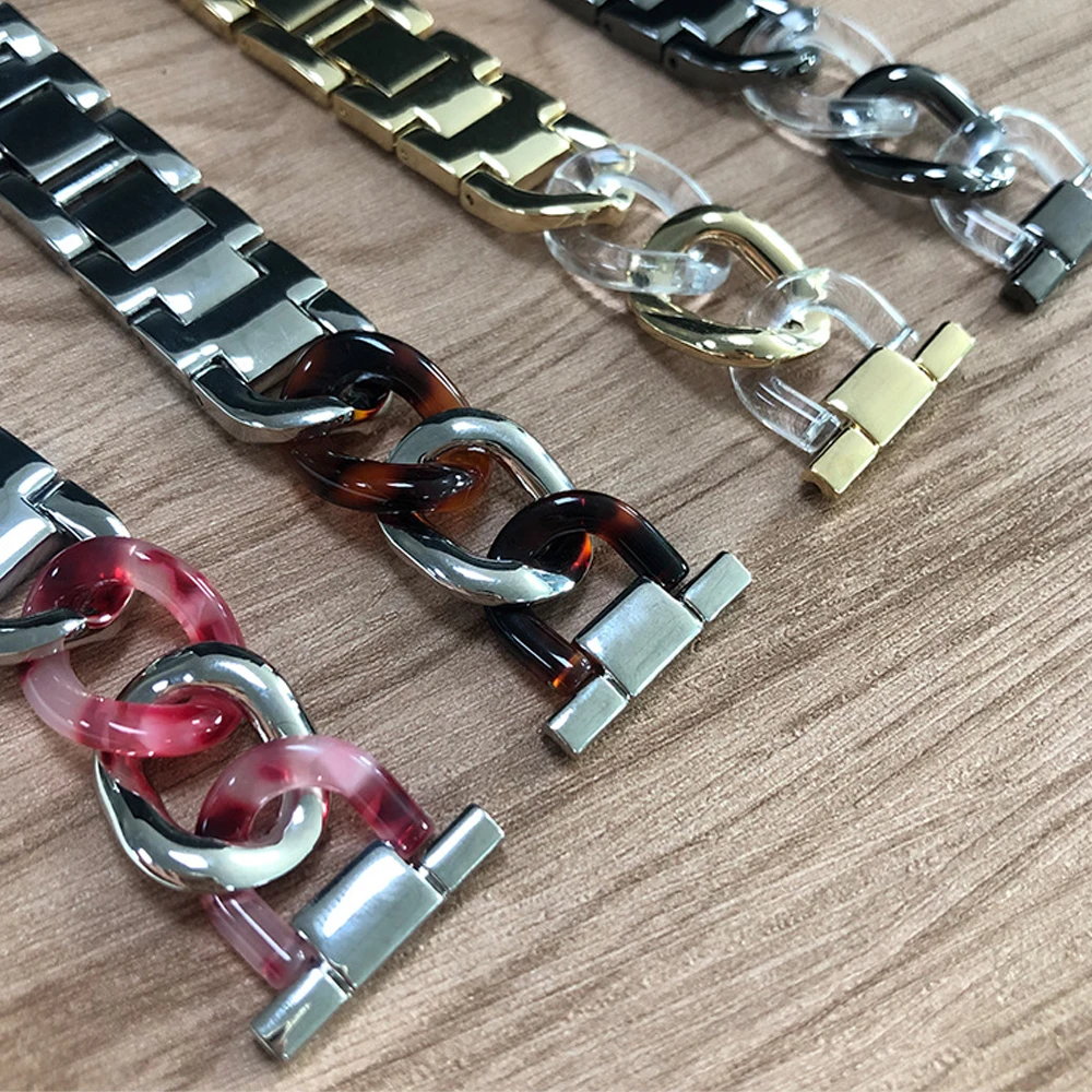 For Apple Watch Accessories Series 5 6 SE 3 Band 40mm 38mm for Iwatch 42mm 44mm Watchband Resin Stainless Steel Women Bracelet
For Apple Watch Accessories Series 5 6 SE 3 Band 40mm 38mm for Iwatch 42mm 44mm Watchband Resin Stainless Steel Women Bracelet
