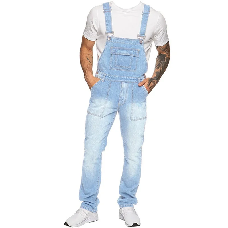 Men Denim Overalls Slim Fit High Waist Jean Jumpsuit Streetwear Mens Clothing Casual Straight Jeans Jumpsuits Rompers Pocket
Men Denim Overalls Slim Fit High Waist Jean Jumpsuit Streetwear Mens Clothing Casual Straight Jeans Jumpsuits Rompers Pocket