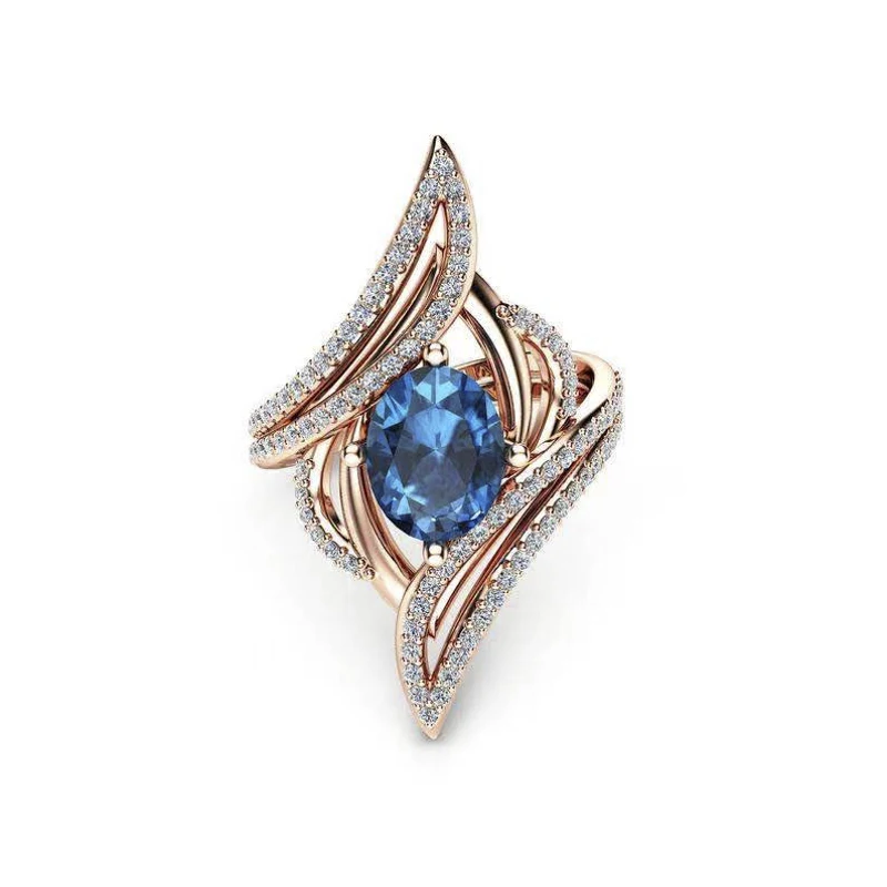 Ofertas Fashion Creative Two-color Inlaid Oval Large Zircon Geometric Female Engagement Rings for Women Whole Sale
Ofertas Fashion Creative Two-color Inlaid Oval Large Zircon Geometric Female Engagement Rings for Women Whole Sale