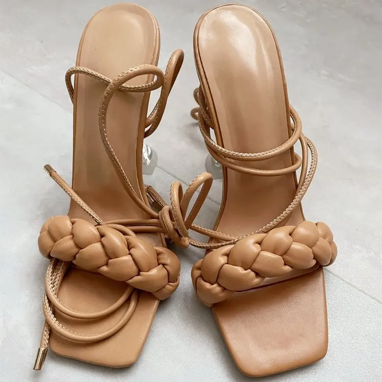 2021 New Summer Fashion Luxury Design Weave Women Sandals Transparent Strange High heels Big Size Ladies Sandals Open Toe Shoes
2021 New Summer Fashion Luxury Design Weave Women Sandals Transparent Strange High heels Big Size Ladies Sandals Open Toe Shoes