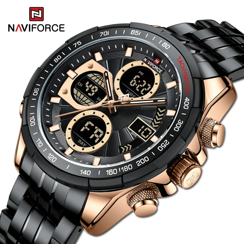 NAVIFORCE Luxury Watches Mens Business Waterproof Luminous Week Display Calendar Stainless Steel Wristwatches Relogio Masculino
NAVIFORCE Luxury Watches Mens Business Waterproof Luminous Week Display Calendar Stainless Steel Wristwatches Relogio Masculino