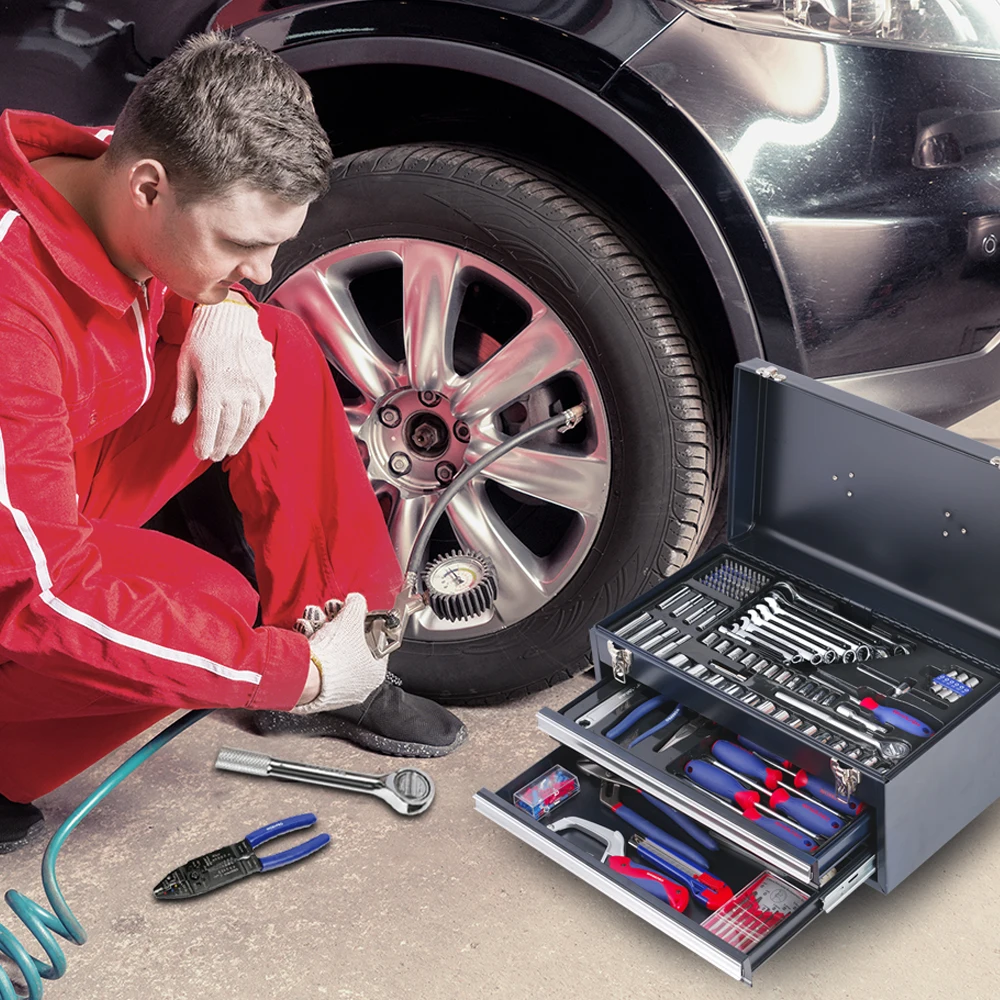 WORKPRO 229PC Metal SAE Tool Box Set Home Tools Set Household Tools Screwdrivers Sockets Wrenches
WORKPRO 229PC Metal SAE Tool Box Set Home Tools Set Household Tools Screwdrivers Sockets Wrenches