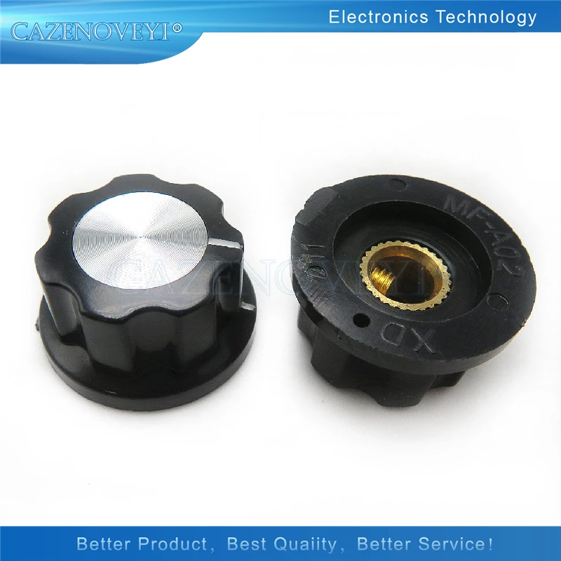 10pcs/lot Hat MF-A02 potentiometer knob WH118/WX050 bakelite knob copper core inner hole 6mm In Stock
10pcs/lot Hat MF-A02 potentiometer knob WH118/WX050 bakelite knob copper core inner hole 6mm In Stock