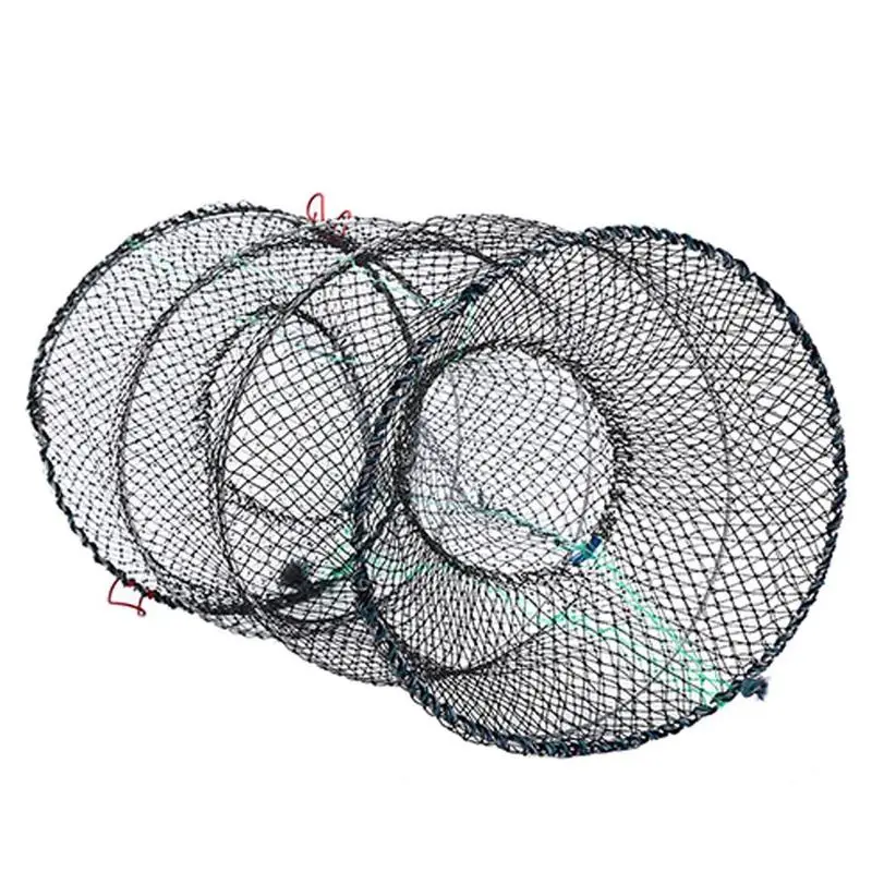 

1PC Folding Fishing Net Baits Crab Fish Crawdad Shrimp Dip Trap Net Minnow Net Cage Trap Network Casting Mesh Cast Fish Fis N8R9