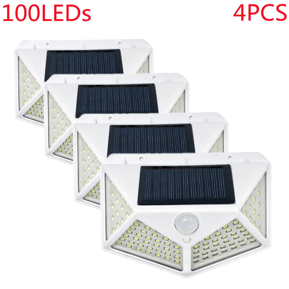 3Mode Waterproof 100 LED Solar Motion Sensor Lights Outdoor Sunlight Solar Powered Street Wall Lamp for Garden Decoration
3Mode Waterproof 100 LED Solar Motion Sensor Lights Outdoor Sunlight Solar Powered Street Wall Lamp for Garden Decoration