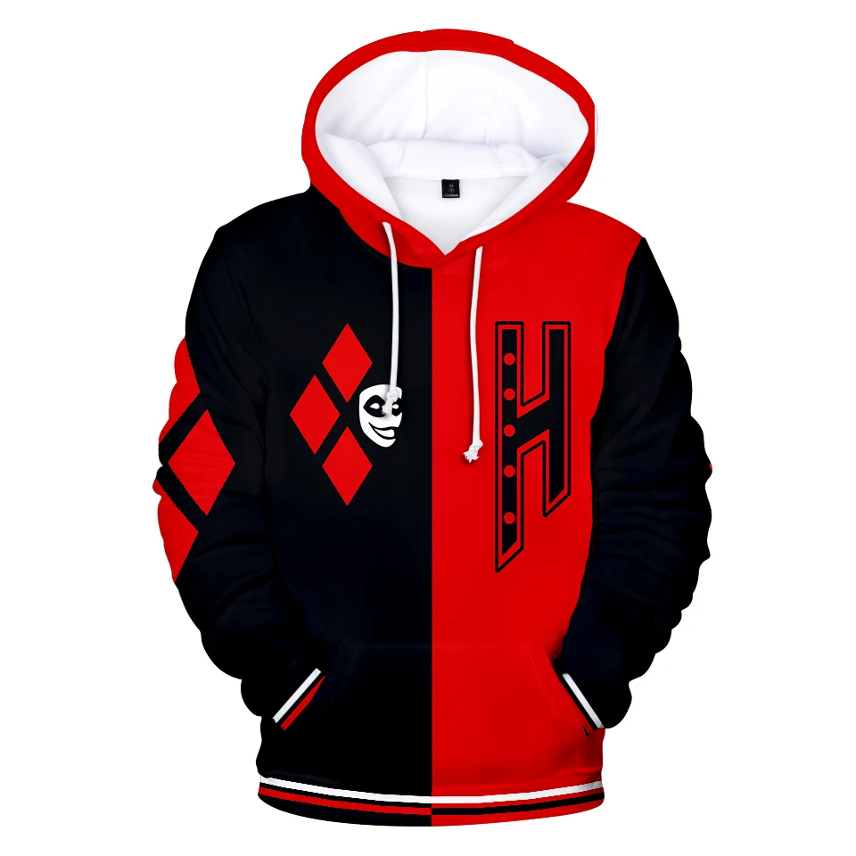 New Harajuku Cosplay Costume Joker Women/Men 3D Hoodie Sweatshirt Kawaii 3D Girl Unisex Pullover Streetwear Hiphop Zipper Hoody
New Harajuku Cosplay Costume Joker Women/Men 3D Hoodie Sweatshirt Kawaii 3D Girl Unisex Pullover Streetwear Hiphop Zipper Hoody