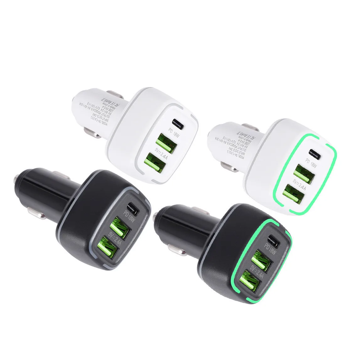 18W USB C Car Charger,3-Port PD QC3.0 For Xiaomi HUAWEI Samsung TYPE C Iphone 12 S20/Note 10/20 Ugreen Moblie Phone Charging
18W USB C Car Charger,3-Port PD QC3.0 For Xiaomi HUAWEI Samsung TYPE C Iphone 12 S20/Note 10/20 Ugreen Moblie Phone Charging