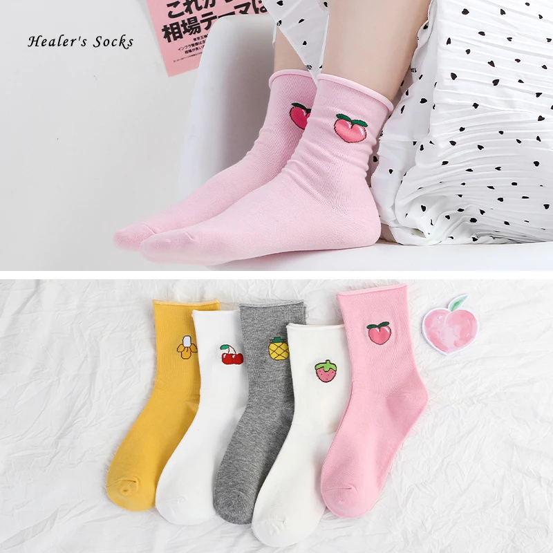 New Funny Fruit Women Socks Cotton Banana Peach Cherry Strawberry Harajuku Fashion Soft Kawaii Happy Loose Girls Tube Socks
New Funny Fruit Women Socks Cotton Banana Peach Cherry Strawberry Harajuku Fashion Soft Kawaii Happy Loose Girls Tube Socks