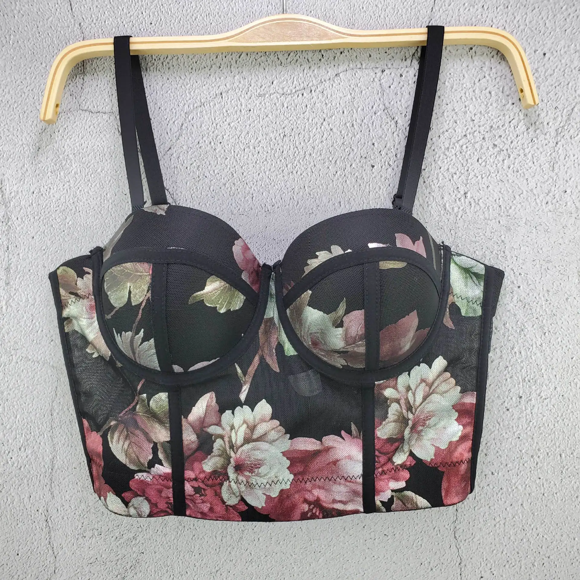 Spring Summer New Mesh Flower Camisole Female Gathered Bras Temperament Fish Bone Shaping Slim Cropped Top Y1134
Spring Summer New Mesh Flower Camisole Female Gathered Bras Temperament Fish Bone Shaping Slim Cropped Top Y1134