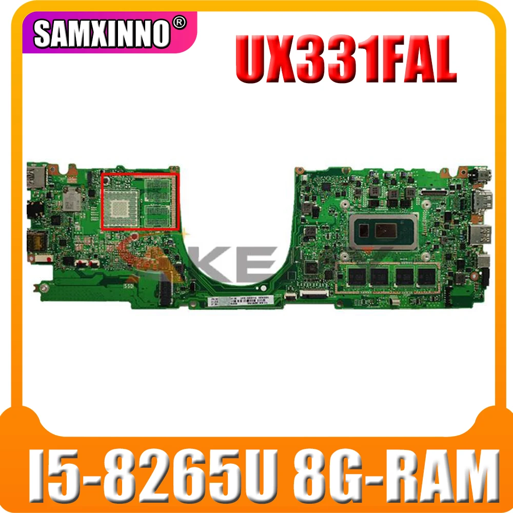 ux331f for ASUS ZenBook 13 UX331FN UX331FAL laptop motherboard Original mainboard 100% test OK I5-8265U 8G-RAM
ux331f for ASUS ZenBook 13 UX331FN UX331FAL laptop motherboard Original mainboard 100% test OK I5-8265U 8G-RAM