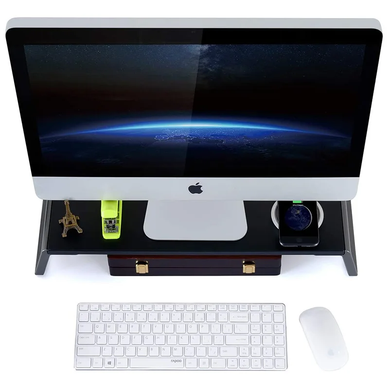 Подставка для монитора металлическая подставка ноутбука компьютера iMac TV ЖК