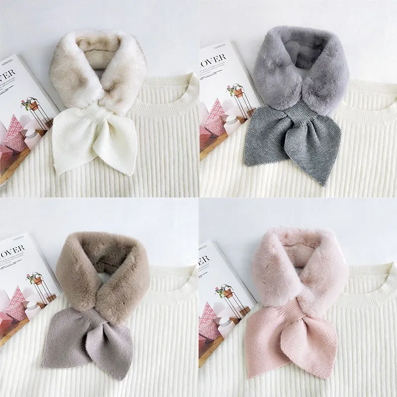 Faux Fur Collar Neck Warmer Women Scarf Winter Long Skinny Peach Heart Cross Scarves Knitting Wool Plush Scarf Solid Color Warm
Faux Fur Collar Neck Warmer Women Scarf Winter Long Skinny Peach Heart Cross Scarves Knitting Wool Plush Scarf Solid Color Warm