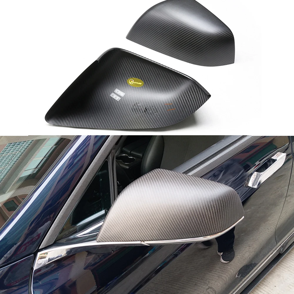 Matte & Glossy Real Carbon Fiber Car Left Right Rearview Mirror Cover Housing Caps For Tesla Model X S 2016 - 2020
Matte & Glossy Real Carbon Fiber Car Left Right Rearview Mirror Cover Housing Caps For Tesla Model X S 2016 - 2020