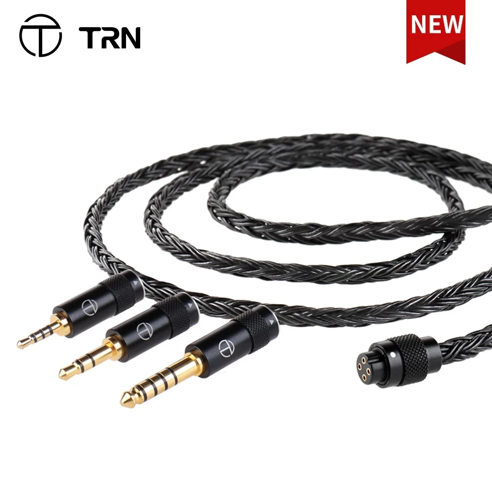 TRN T2 Pro 16 Core Earphones Silver Plated HIFI Upgrade Cable Gray\BlackMMCX/2Pin Connector For TRN VX pro TA2 V90 TA1 ZSX TA2
TRN T2 Pro 16 Core Earphones Silver Plated HIFI Upgrade Cable Gray\BlackMMCX/2Pin Connector For TRN VX pro TA2 V90 TA1 ZSX TA2