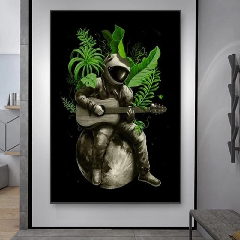 Abstract Art Print Astronaut Play theGuitar Canvas Painting Oil Painting Modern Posters Print Wall Art for Livingroom Home Decor
Abstract Art Print Astronaut Play theGuitar Canvas Painting Oil Painting Modern Posters Print Wall Art for Livingroom Home Decor