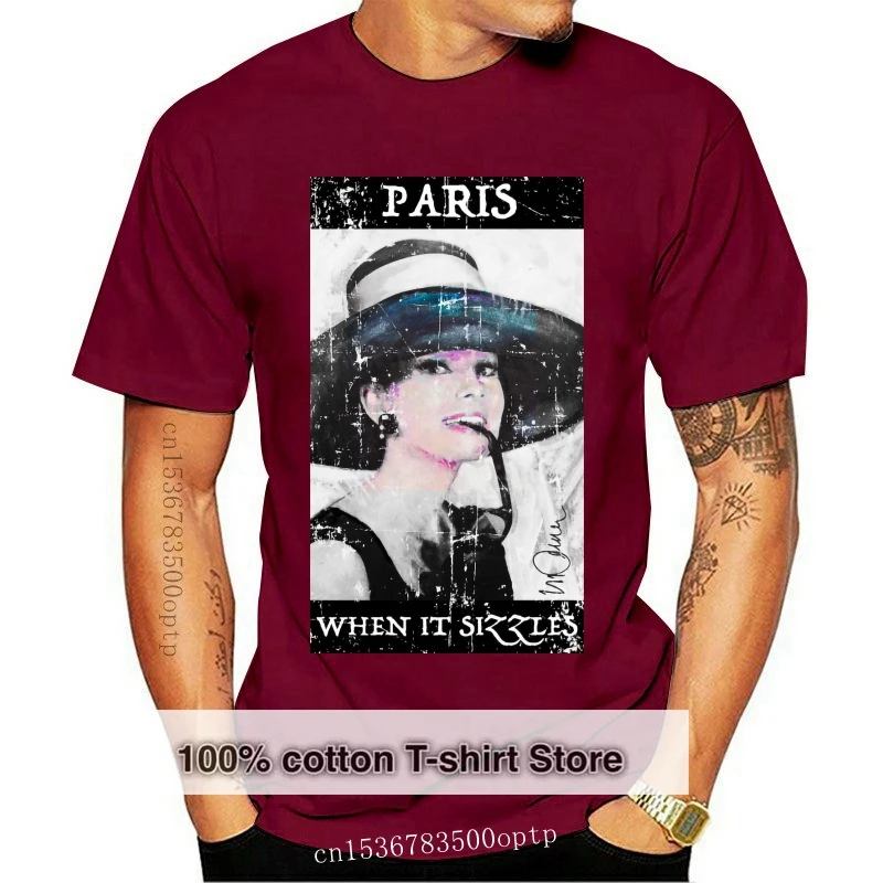 Women Audrey Hepburn Paris When it sizzles Round Neck girl woman T shirt O Neck Cotton Fashion printed t shirts for lady
Women Audrey Hepburn Paris When it sizzles Round Neck girl woman T shirt O Neck Cotton Fashion printed t shirts for lady