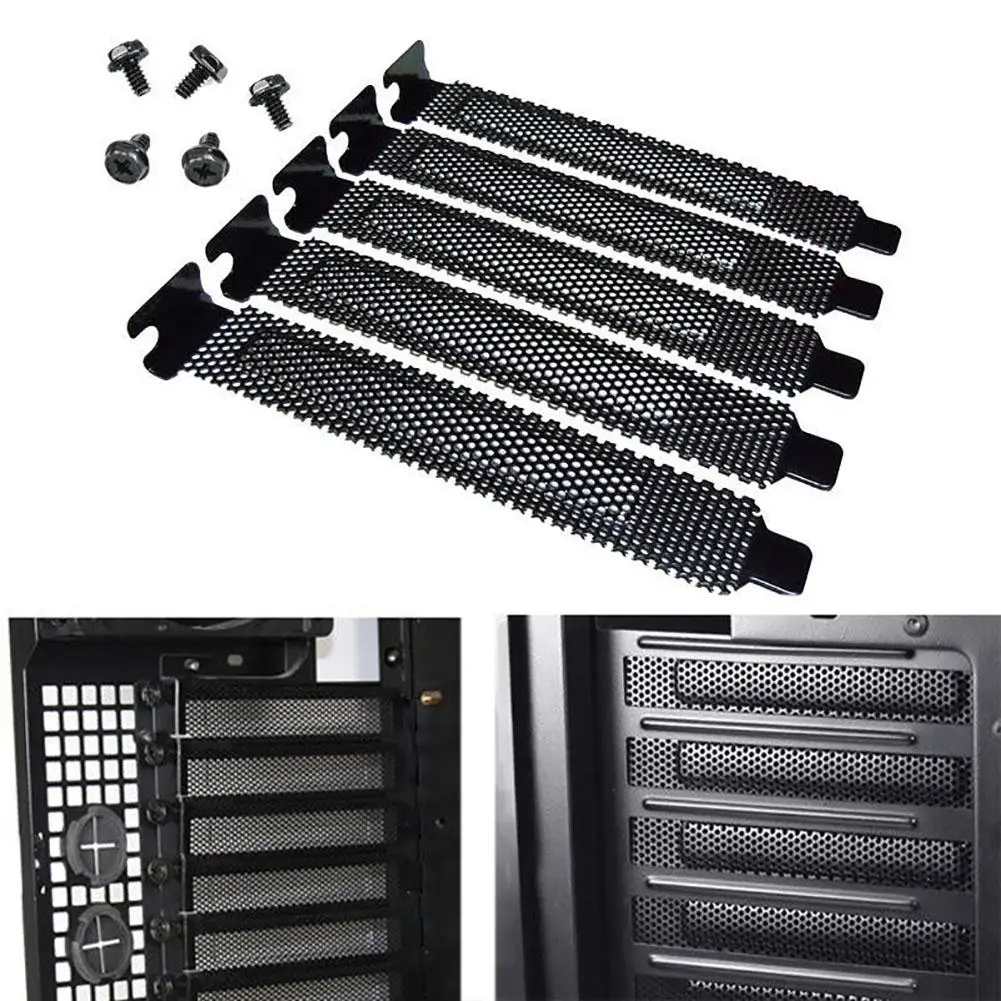 5Pcs Metal Heat Dissipation Computer PCI Slot Cover Dust Filter Blanking Plate PC Computer Case Cooling Fan Dust Filter
5Pcs Metal Heat Dissipation Computer PCI Slot Cover Dust Filter Blanking Plate PC Computer Case Cooling Fan Dust Filter