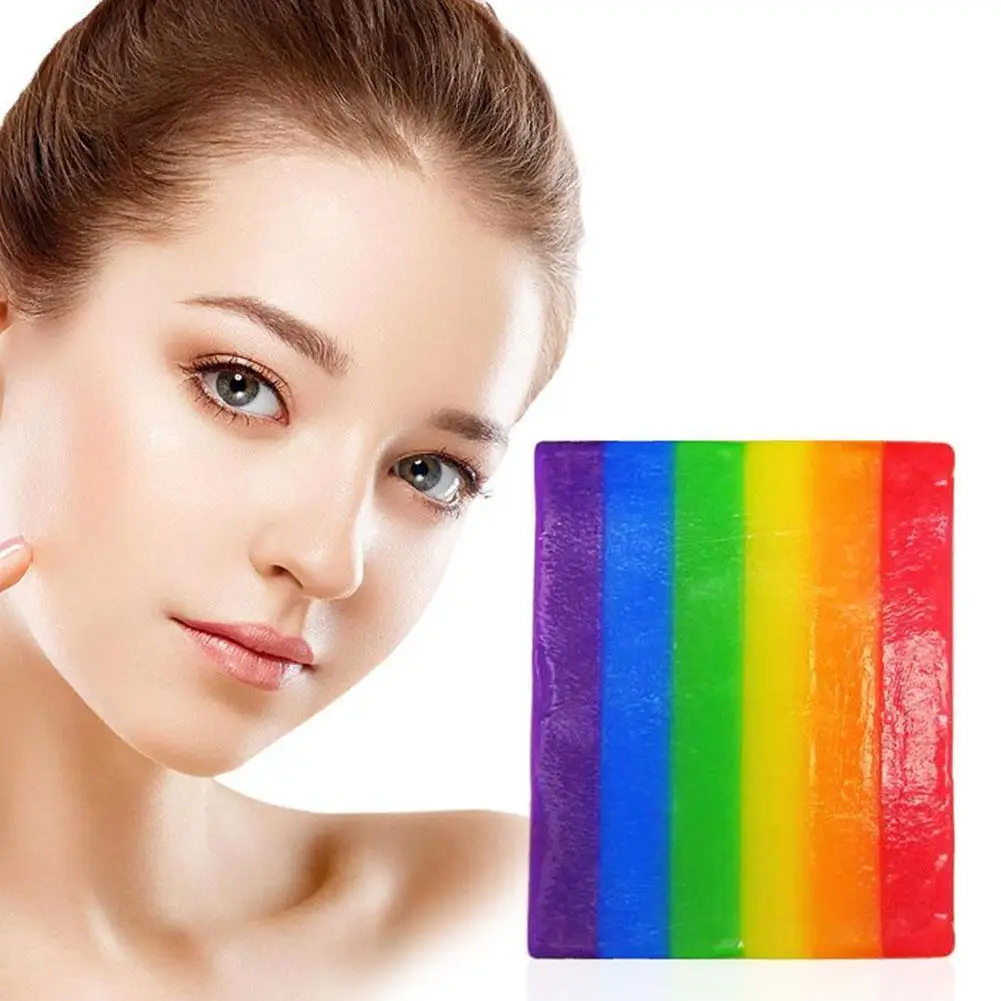 100g Rainbow Essential Oil Soap Ruit Fragrant Cleaning Bathroom Bath Soap Gentle Hand Cleaning Soap Washing For Kids J9V2 
100g Rainbow Essential Oil Soap Ruit Fragrant Cleaning Bathroom Bath Soap Gentle Hand Cleaning Soap Washing For Kids J9V2